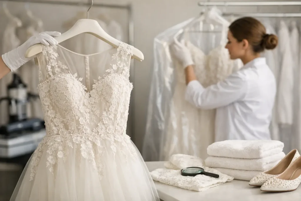 Wedding Dress Cleaning Service Explained